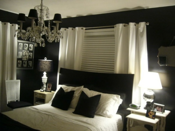 schwarz-weißes-Schlafzimmer