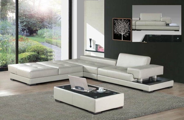 stilvolles-Design-weißes-Sofa