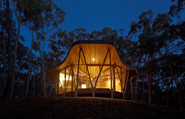 trunk house- modernes blockhütte design