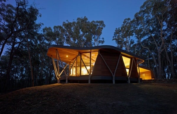 trunk house- moderne waldhütte in australien