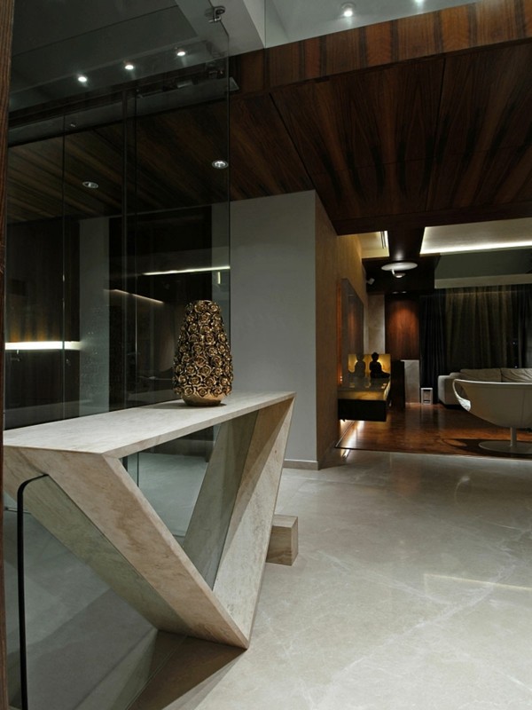 luxuriöses interieur design penthouse in mumbai