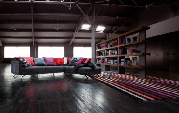 vintage-Möbel-Wohnzimmer-Sofa