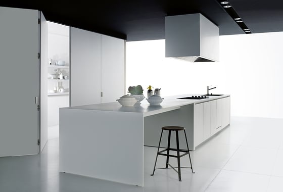 weißes luxuriöses Küche Design - CaseSystem5.0