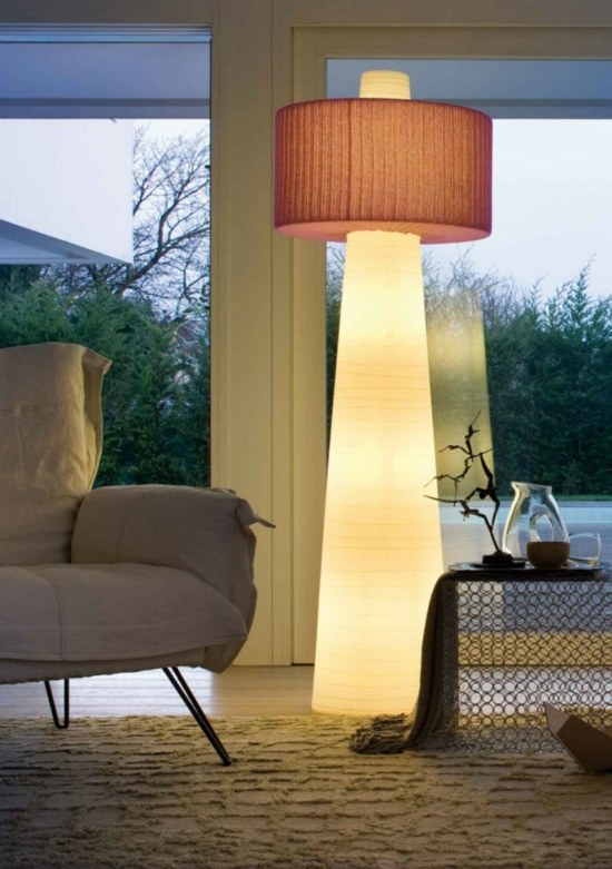 Bodenlampe-Wohnzimmer-modernes-Design