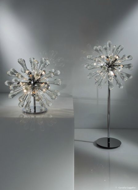 Glas-Stehlampe-moderne-Dekoration