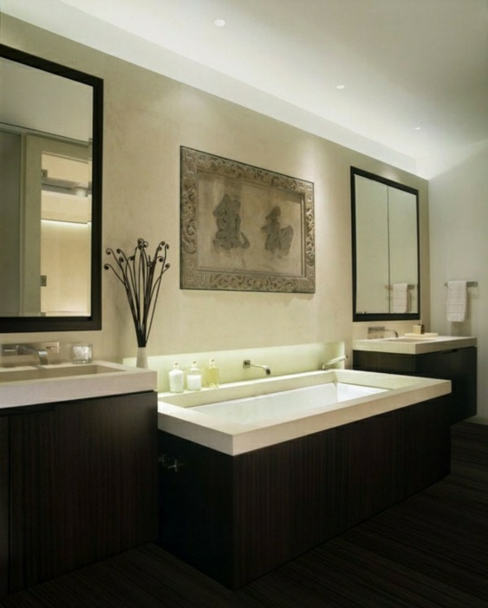Luxus-Badezimmer-Holz-Design
