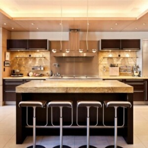 Luxus-Küche-Interieur-Penthaus