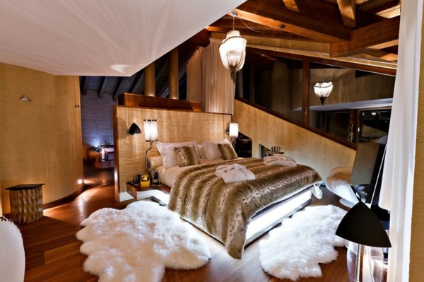 Luxus-Schlafzimmer-Sennhütte