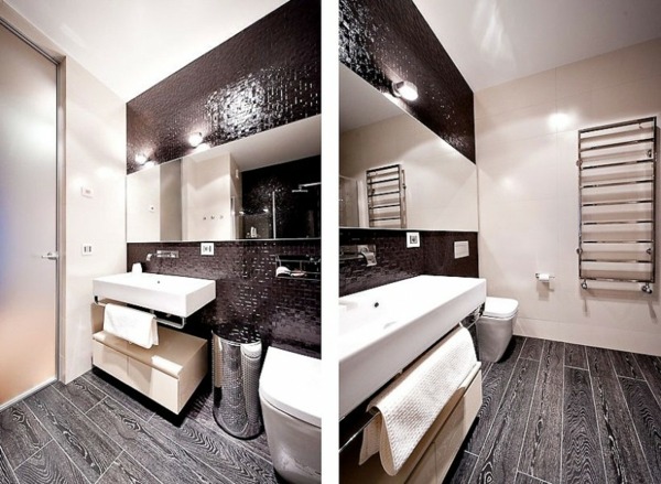 Marmor-braun-Fliesen-Badezimmer