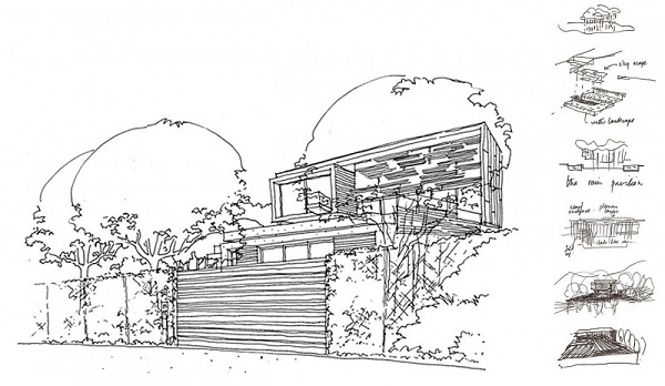 Modernes-Haus-Design-Bauplan