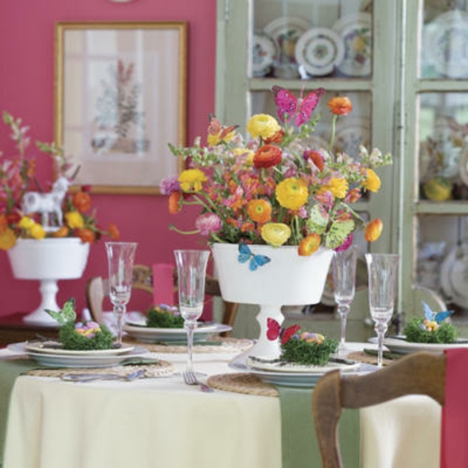 Oster-Tischdeko-Idee-Blumenstrauß