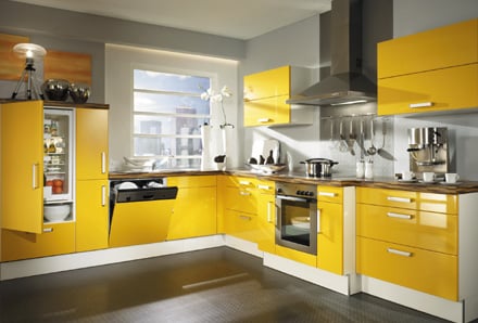 gelbe-sonnige-küche