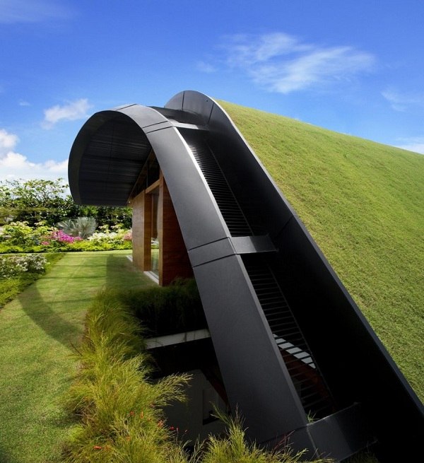 grüne-Architektur-bepflanztes-Dach
