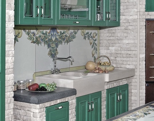helle-backsteinwände-pastelgrüne-schranktüren-küchen-design