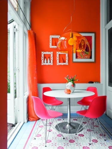 kräftige-farben-esszimmer-tangerine