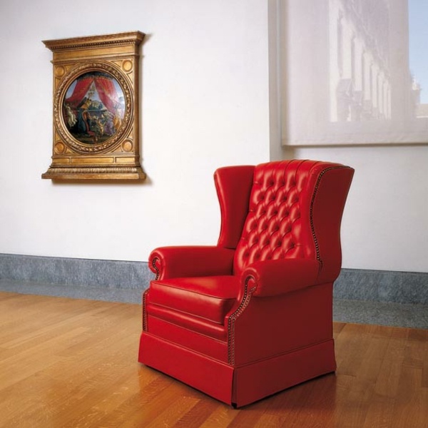 luxus-italienischer-roter-Sessel