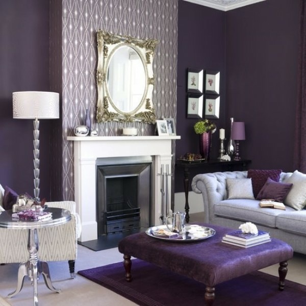 luxus-wohnzimmer-lila-schattierungen