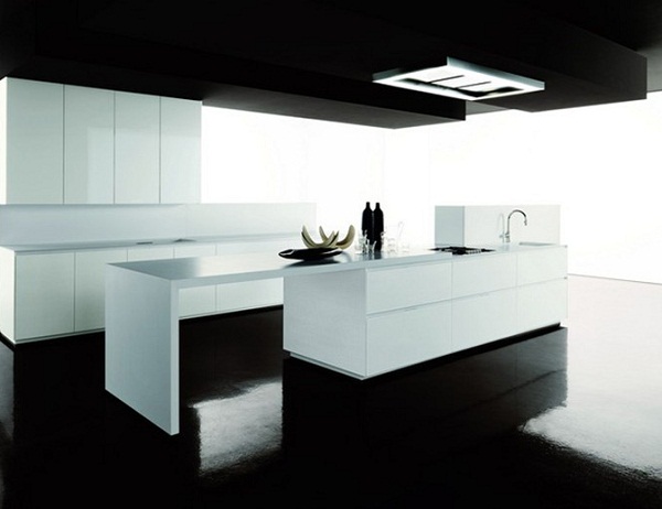 minimalistische-küche-Zampieri-Cucine-schwarz-weiß