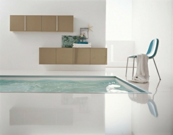 minimalistisches-Badezimmer-eingebaute-Badewanne