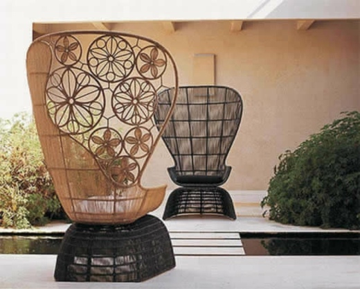 moderne-Bambus-Gartenstühle