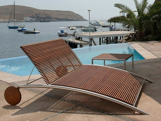 moderne-Holzmöbel-Schwimmbad