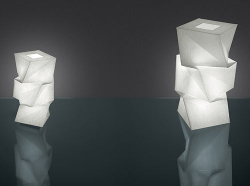 moderne-LED-Lampe-3D-form