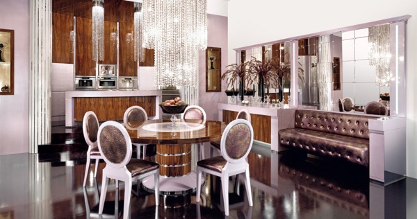 moderne-Luxus-Küche-Brummel-Sitzbank-Holztisch