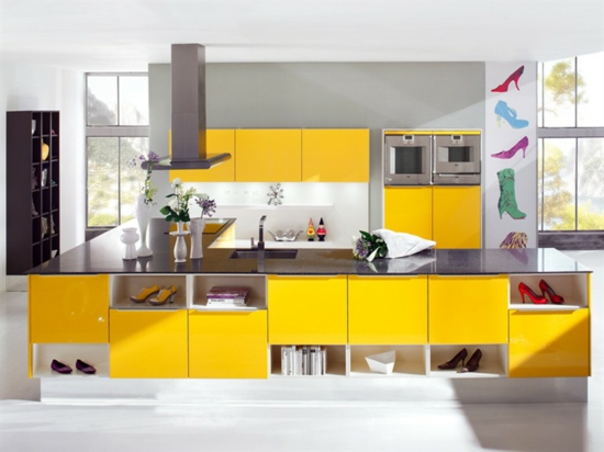 Süße farbige Küchen Design Ideen für fröhliche Stimmung