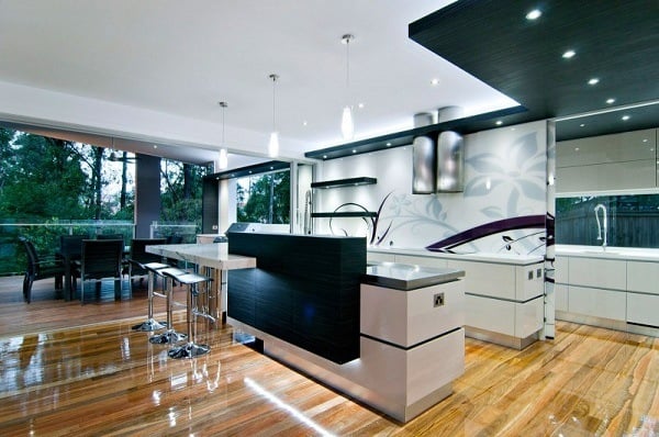 modernes-Küchen-Design-Interieur