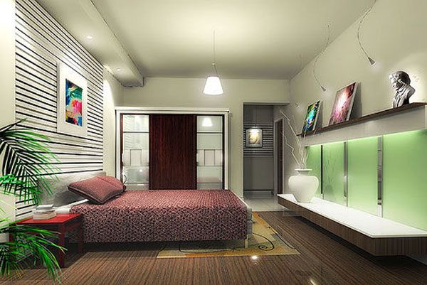 modernes-Schlafzimmer-Pastellfarben-grün
