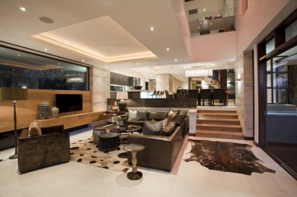 modernes-Wohnzimmer-Ledersessel-Luxus-Sofa