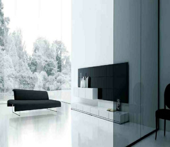 modernes-Wohnzimmer-schwarz-weiß