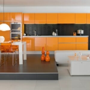 orange-Korall-Farbe-für-Küche-Trends-2012