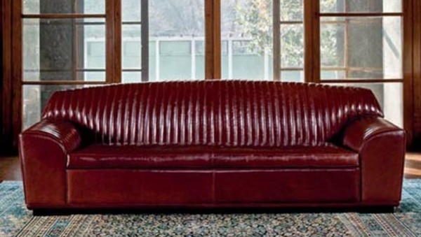 rotwein-Designer-Sofa