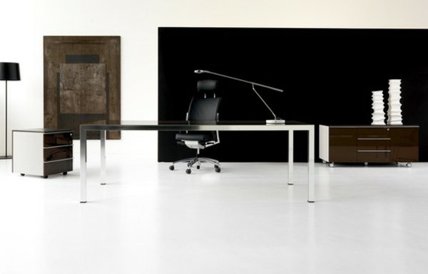 super-elegante-Büro-Möbel-schwarzer-Lederstuhl