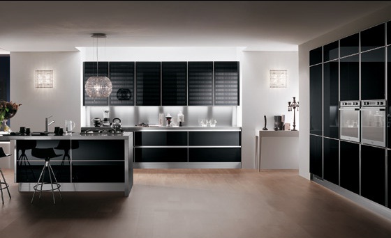 unterbaubeleuchtung-küchenschränke-schwarze-küche
