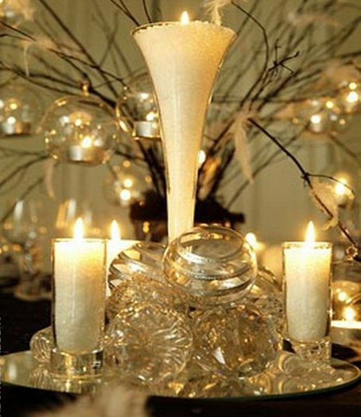 vergoldete-Kerzen-Weihnachten-Dekoration