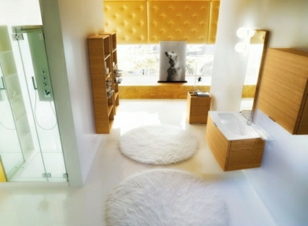 weiß-gelb-modernes-Badezimmer-Fliesen