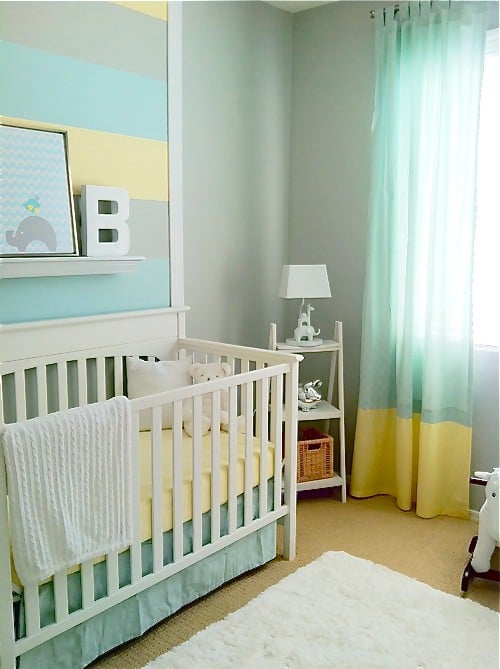 Babyzimmer-gestalten-Deko-Ideen-helle-minze
