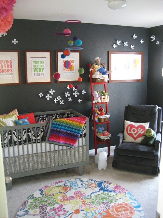 Babyzimmer-gestalten-bunte-Deko-Ideen