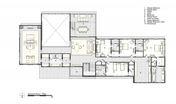 Das-moderne-Küstenhaus-von-Stelle Architects-zweite-etage