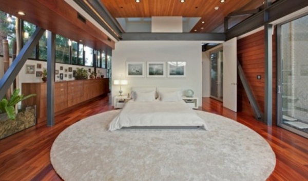 Doppelbett-Schlafzimmer-modernes-Design