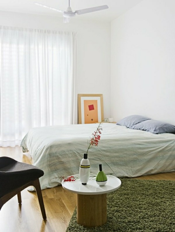 Luxus-Schlafzimmer-grüner-Teppich