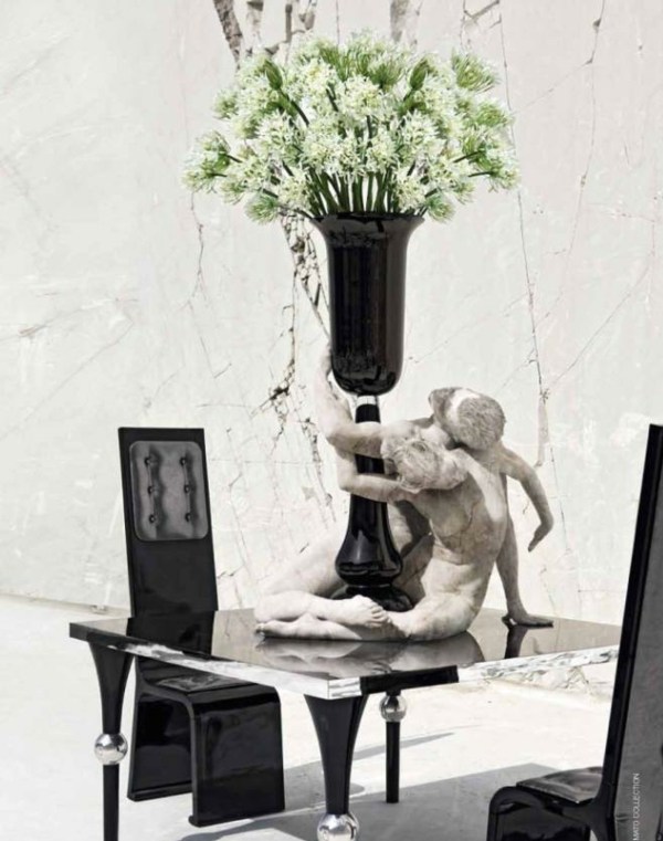 Luxusmöbel-von-VG Newtrend-schwarzer-esstisch
