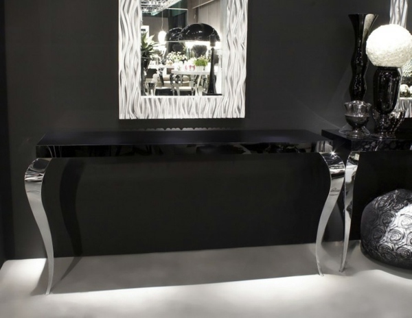 Luxusmöbel-von-VG Newtrend-schwarzer-konsolentisch