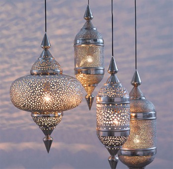 Metall-Lampen-orientalisch