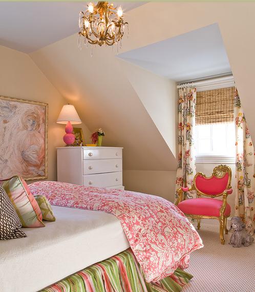 Schlafzimmer-mit-Dachschräge-vintage-stil