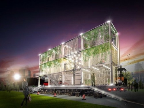 billboard-house-Modernes Haus mit innovativem Design