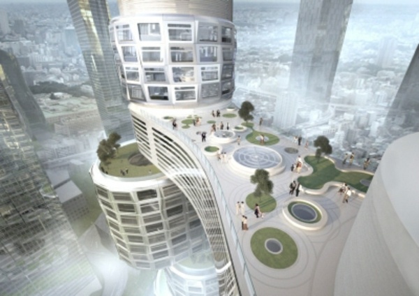 futuristische-Türme-Seoul-Design
