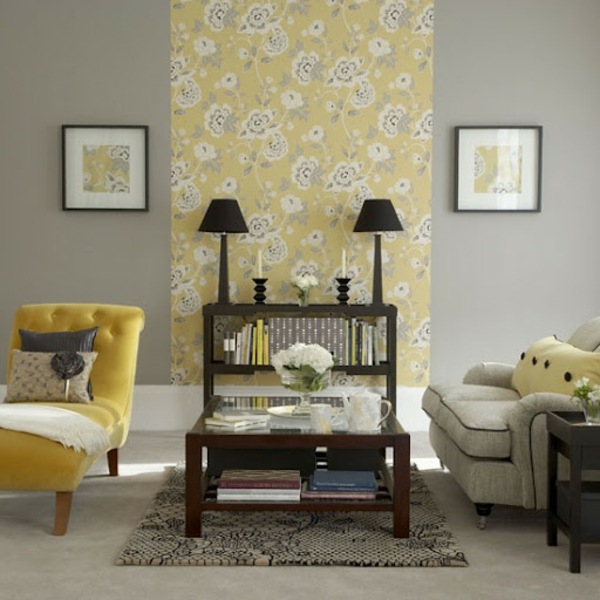 gelb-graues-Wohnzimmer-siebziger-Jahren-Stil